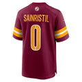 Jdoa W.Commanders #0 Mike Sainristil Burgundy Game Stitched Jerseys