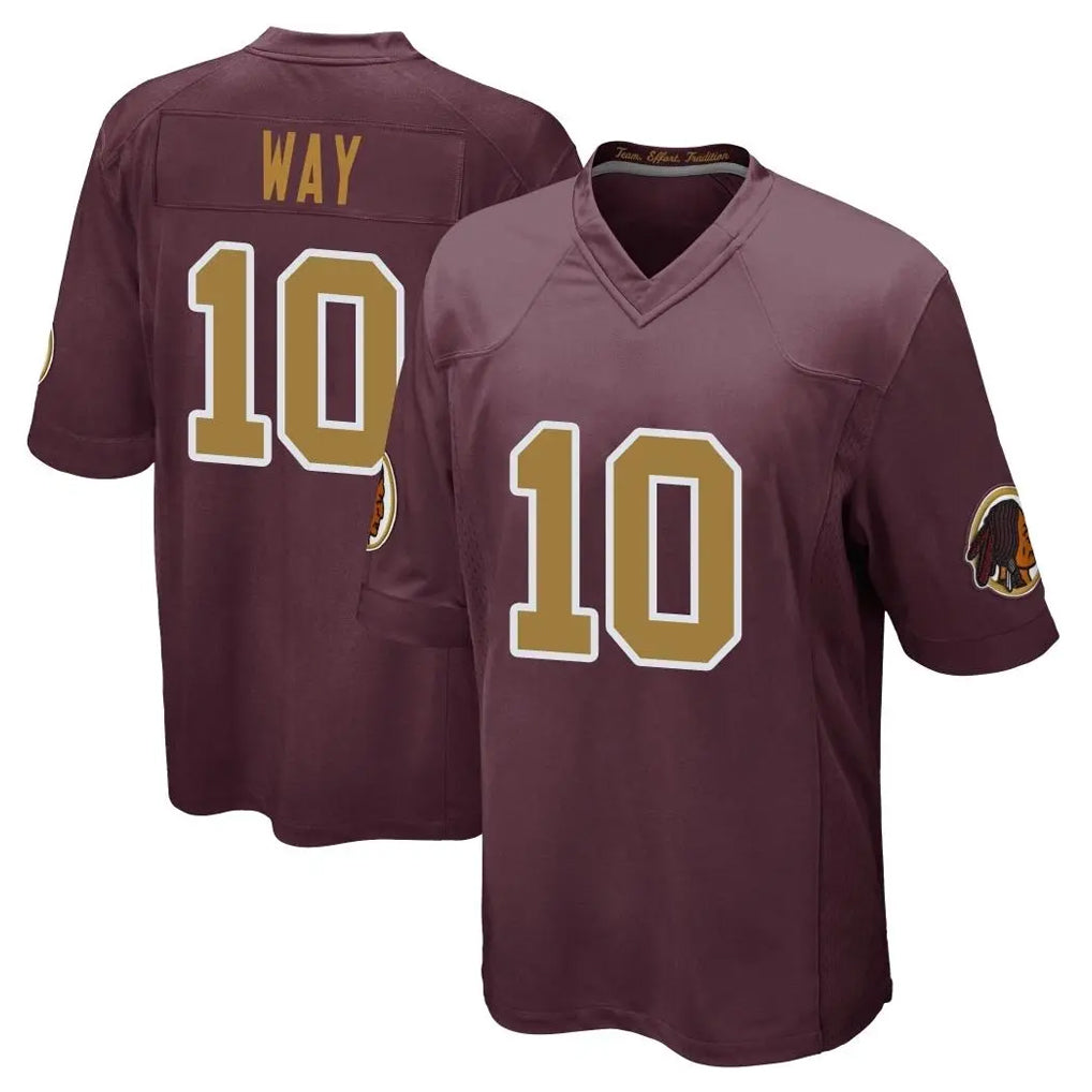 Jdoa W.Commanders #10 Tress Way Player Burgundy Alternate Home Game Stitched Jerseys