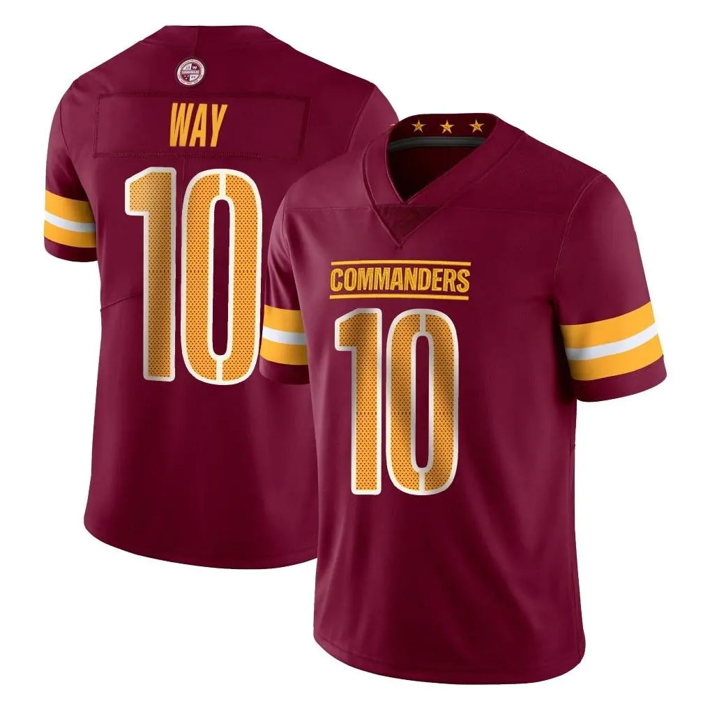 Jdoa W.Commanders #10 Tress Way Player Burgundy Limited Vapor Home Game Stitched Jerseys