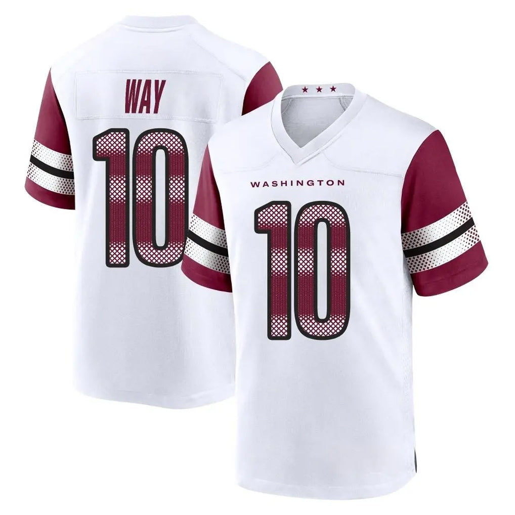 Jdoa W.Commanders #10 Tress Way Player White Game Home Stitched Jerseys