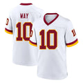 Jdoa W.Commanders #10 Tress Way Player White Home Game Stitched Jerseys