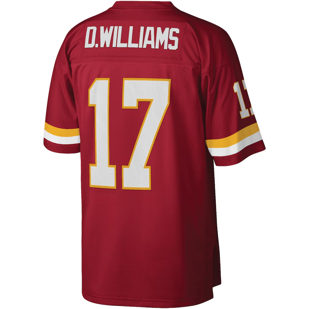Jdoa W.Commanders #17 Doug Williams Mitchell & Ness Burgundy Legacy Replica Stitched Puhic Jersey