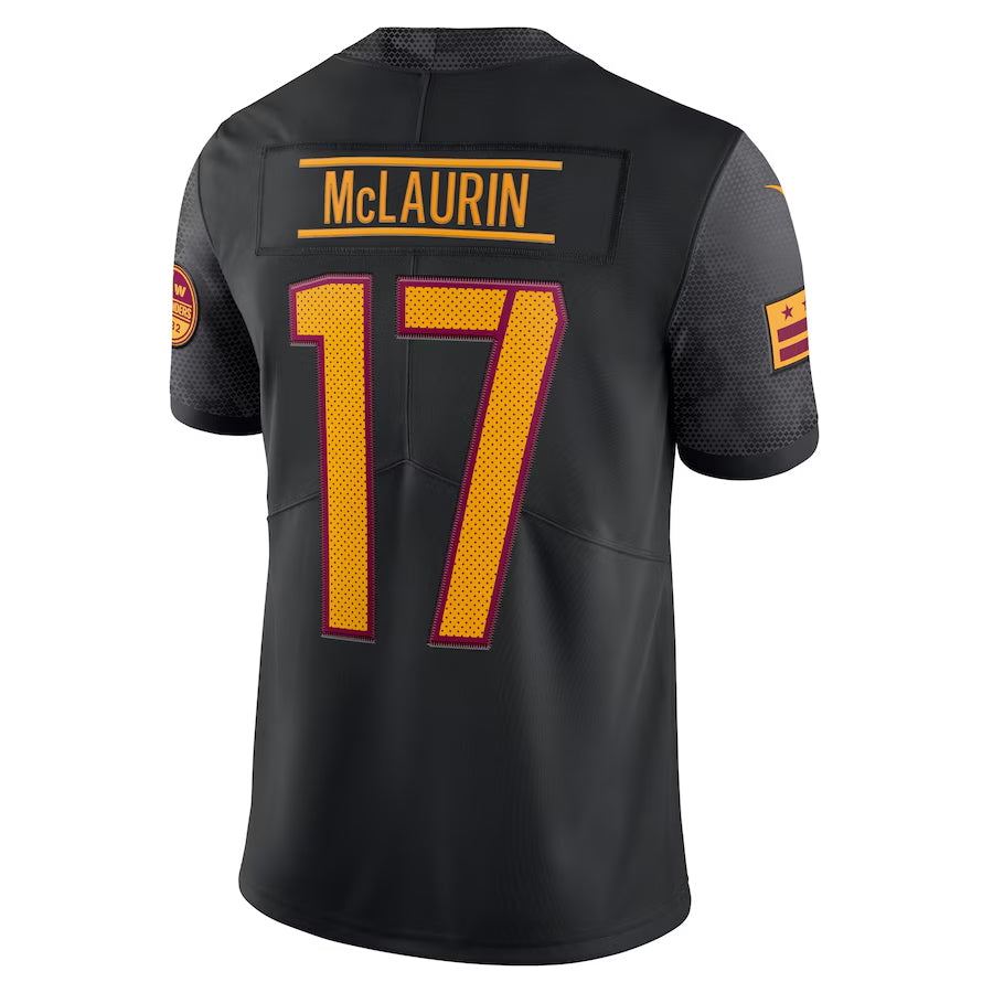 Jdoa W.Commanders #17 Terry McLaurin Player Black Vapor Limited Stitched Jerseys