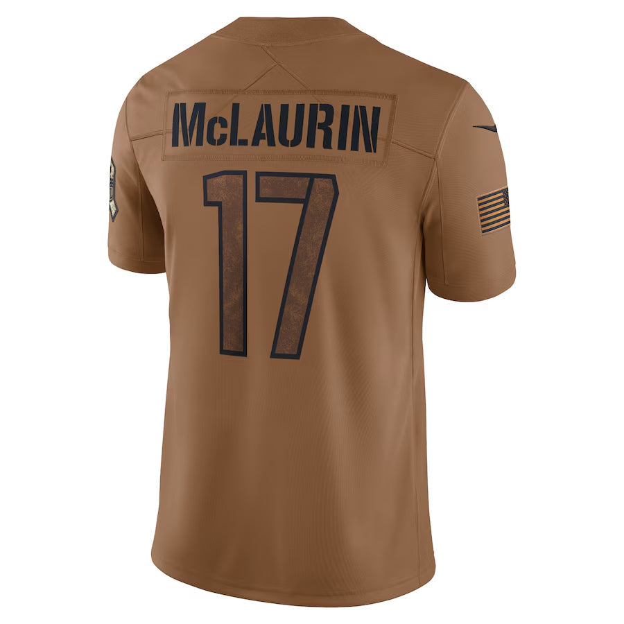Jdoa W.Commanders #17 Terry McLaurin Player Brown Salute To Service Limited Stitched Jerseys