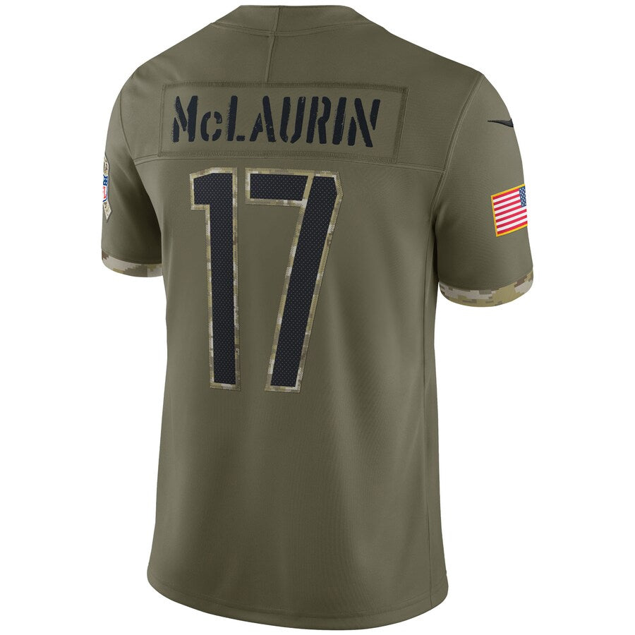 Jdoa W.Commanders #17 Terry McLaurin Player Olive Salute To Service Limited Stitched Jerseys
