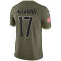 Jdoa W.Commanders #17 Terry McLaurin Player Olive Salute To Service Limited Stitched Jerseys