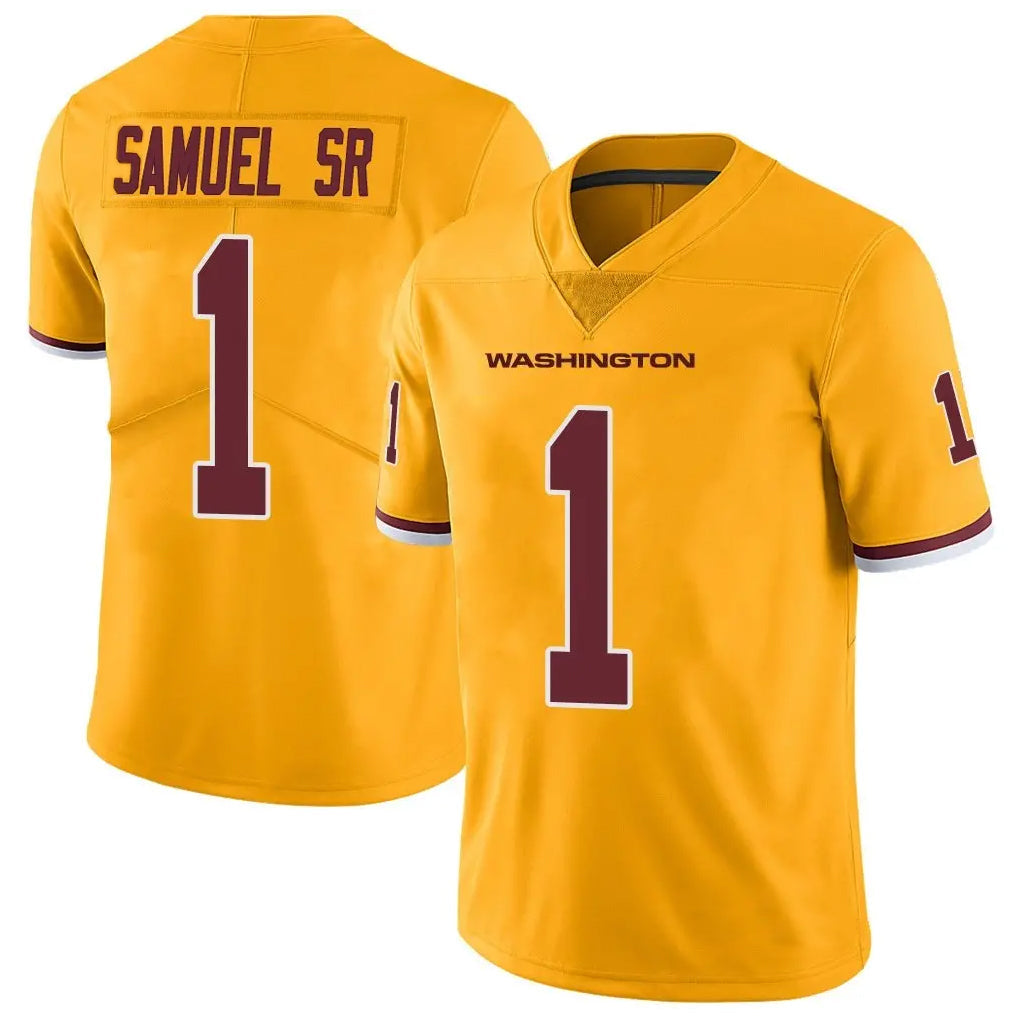 Jdoa W.Commanders #1 Deebo Samuel Sr Player Gold Vapor Limited Stitched Jerseys