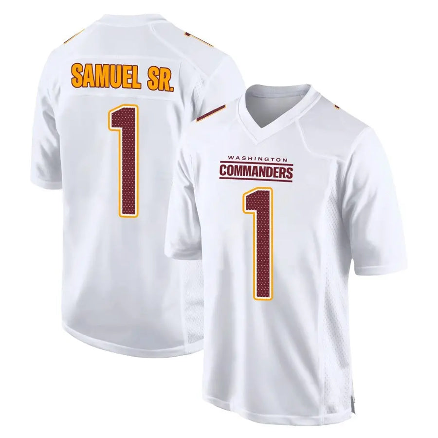 Jdoa W.Commanders #1 Deebo Samuel Sr Player Tundra White Fashion Game Stitched Jerseys