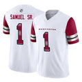 Jdoa W.Commanders #1 Deebo Samuel Sr Player White Vapor F.U.S.E. Limited Stitched Jerseys
