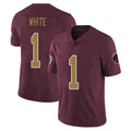 Jdoa W.Commanders #1 Rachaad White Player Burgundy Alternate Vapor Untouchable Home Game Stitched Jerseys