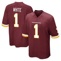 Jdoa W.Commanders #1 Rachaad White Player Burgundy Team Color Home Game Stitched Jerseys