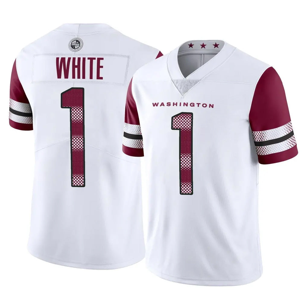 Jdoa W.Commanders #1 Rachaad White Player White Limited Vapor Home Game Stitched Jerseys