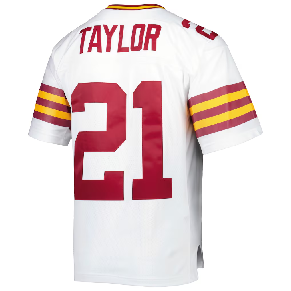 Jdoa W.Commanders #21 Sean Taylor Mitchell & Ness White Legacy Replica Jersey Stitched Puhic Game Jerseys