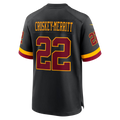 Jdoa W.Commanders #22 Jacory Croskey-Merritt Black Hail Raiser Alternate Game Stitched Jerseys