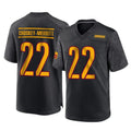 Jdoa W.Commanders #22 Jacory Croskey-Merritt Player Black Home Game Stitched Jerseys