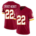 Jdoa W.Commanders #22 Jacory Croskey-Merritt Player Burgundy Limited Team Vapor F.U.S.E. Home Game Stitched Jerseys