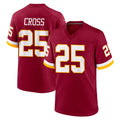 Jdoa W.Commanders #25 Nick Cross Player Burgundy Game Home Stitched Jerseys