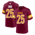 Jdoa W.Commanders #25 Nick Cross Player Burgundy Home Game Stitched Jerseys