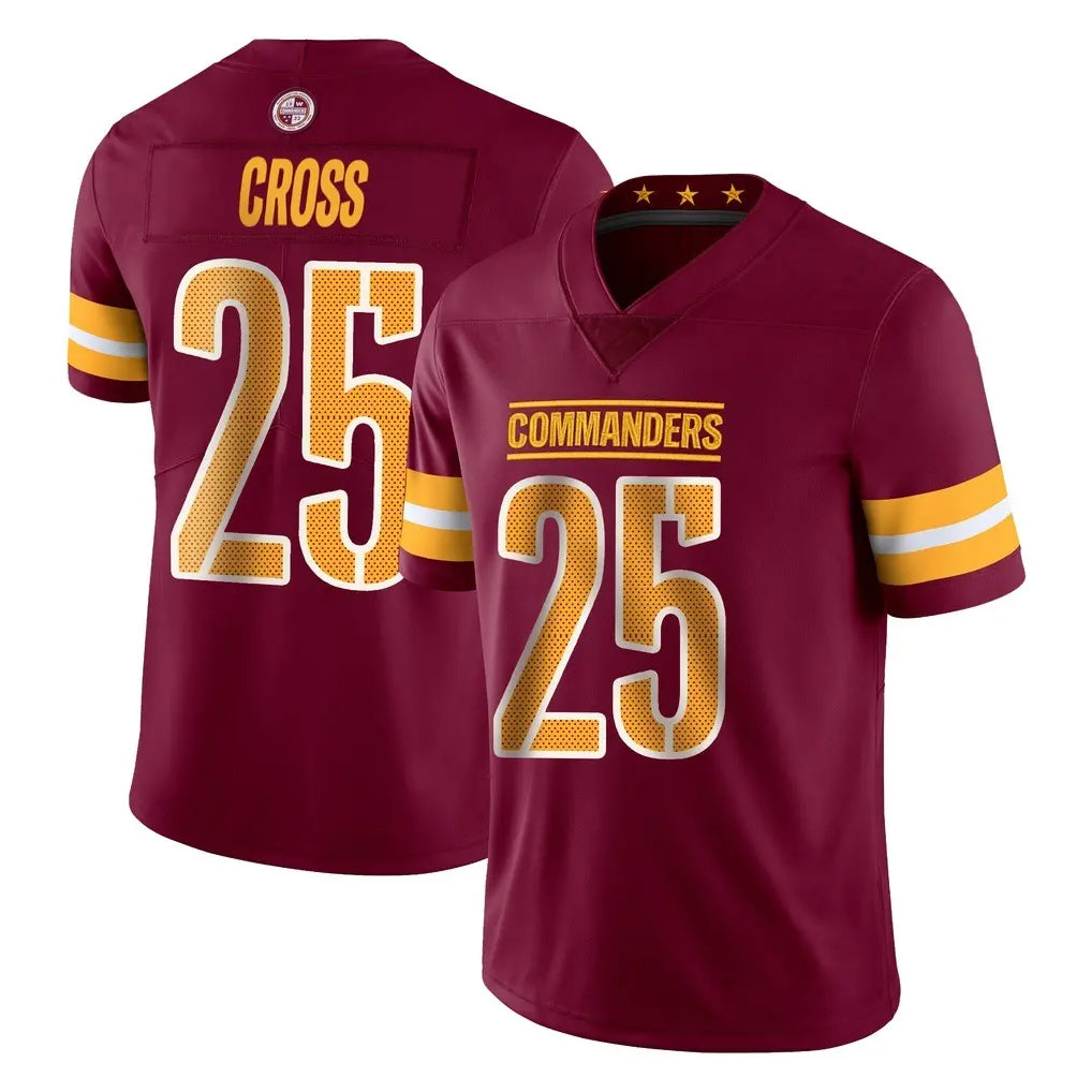 Jdoa W.Commanders #25 Nick Cross Player Burgundy Limited Vapor Home Game Stitched Jerseys