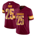 Jdoa W.Commanders #25 Nick Cross Player Burgundy Limited Vapor Home Game Stitched Jerseys