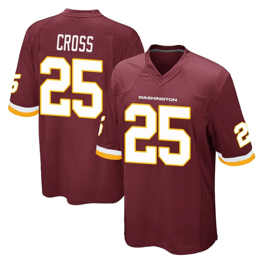 Jdoa W.Commanders #25 Nick Cross Player Burgundy Team Color Home Game Stitched Jerseys