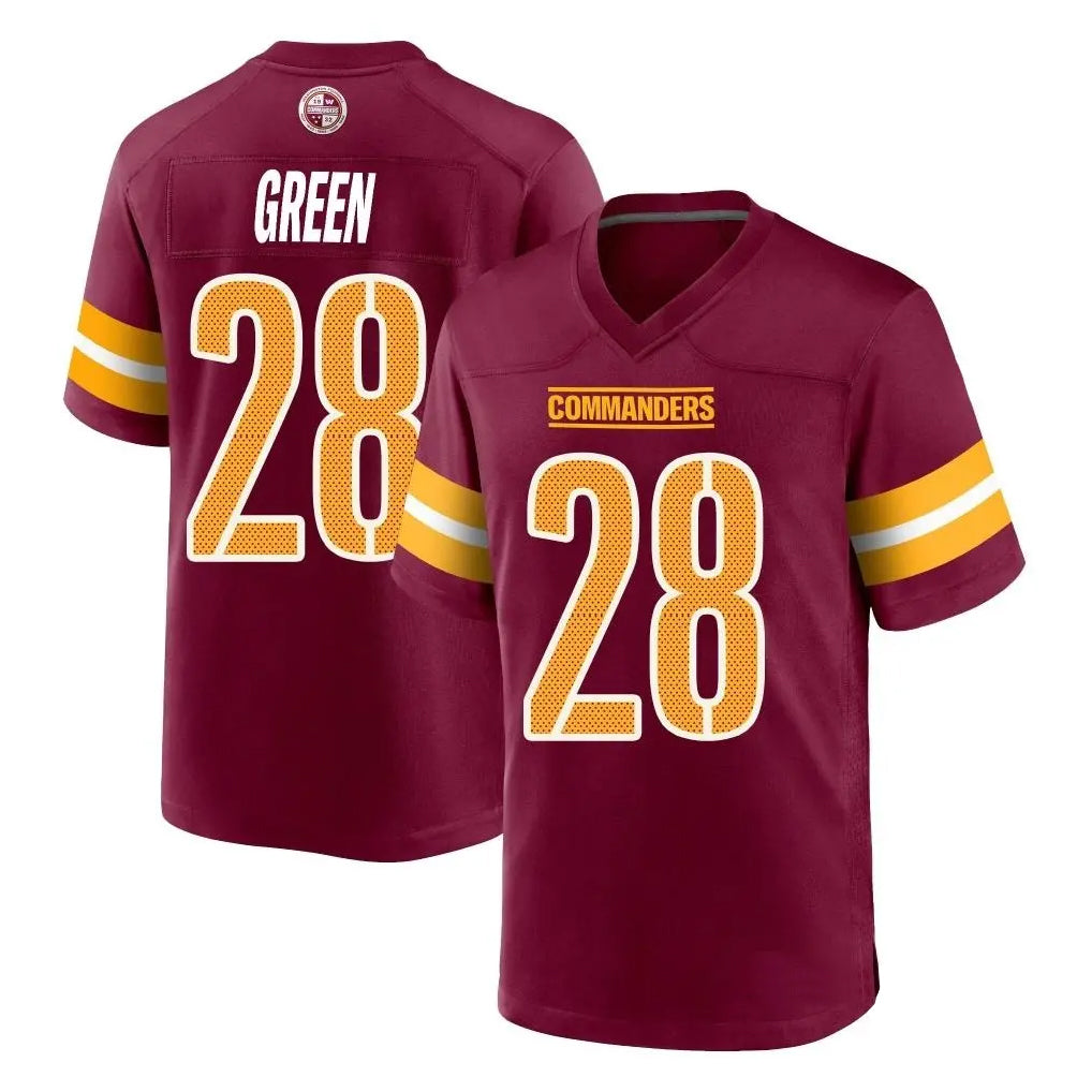 Jdoa W.Commanders #28 Darrell Green Player Burgundy Home Game Stitched Jerseys