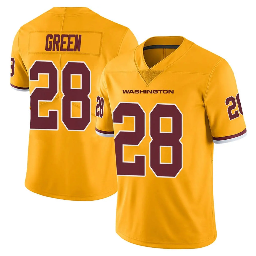 Jdoa W.Commanders #28 Darrell Green Player  Gold Vapor Limited Stitched Jerseys