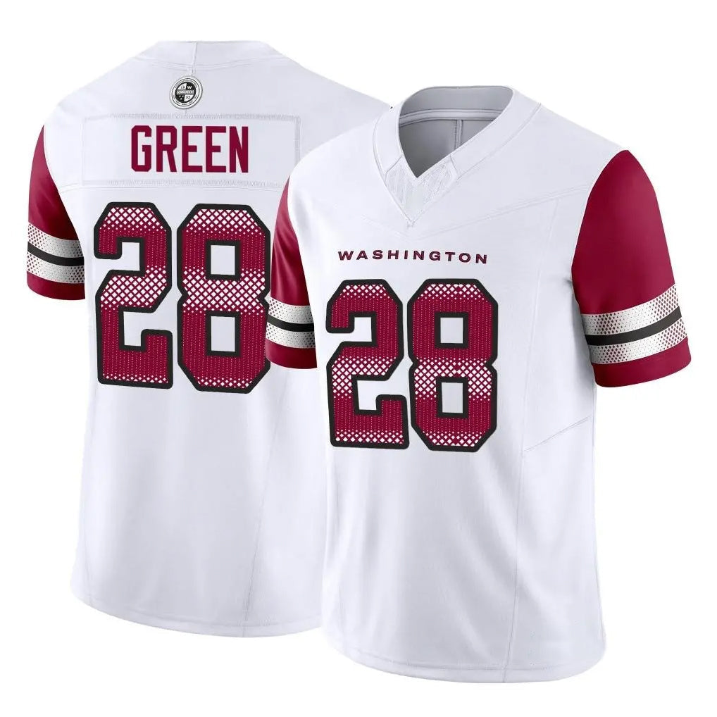 Jdoa W.Commanders #28 Darrell Green Player  White Vapor F.U.S.E. Limited Stitched Jerseys
