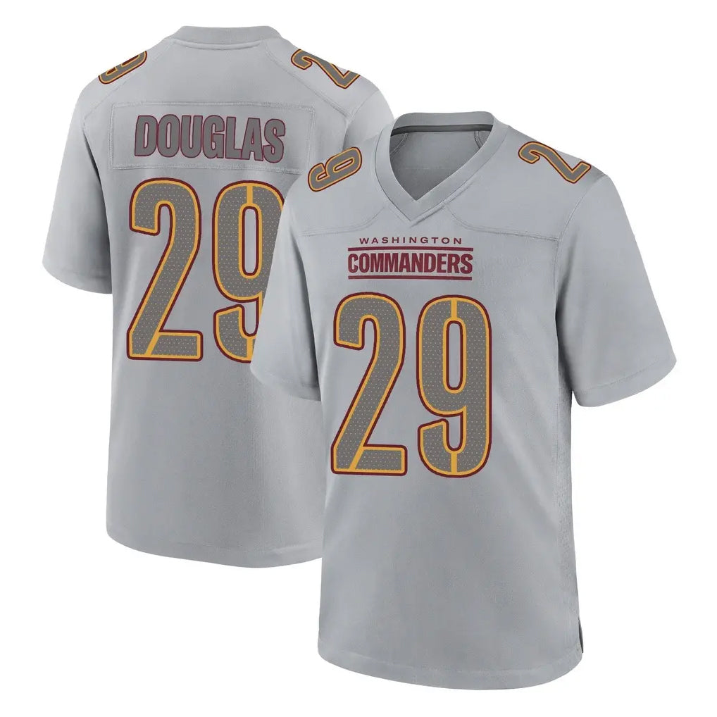 Jdoa W.Commanders #29 Rasul Douglas Player Gray Atmosphere Fashion Home Game Stitched Jerseys