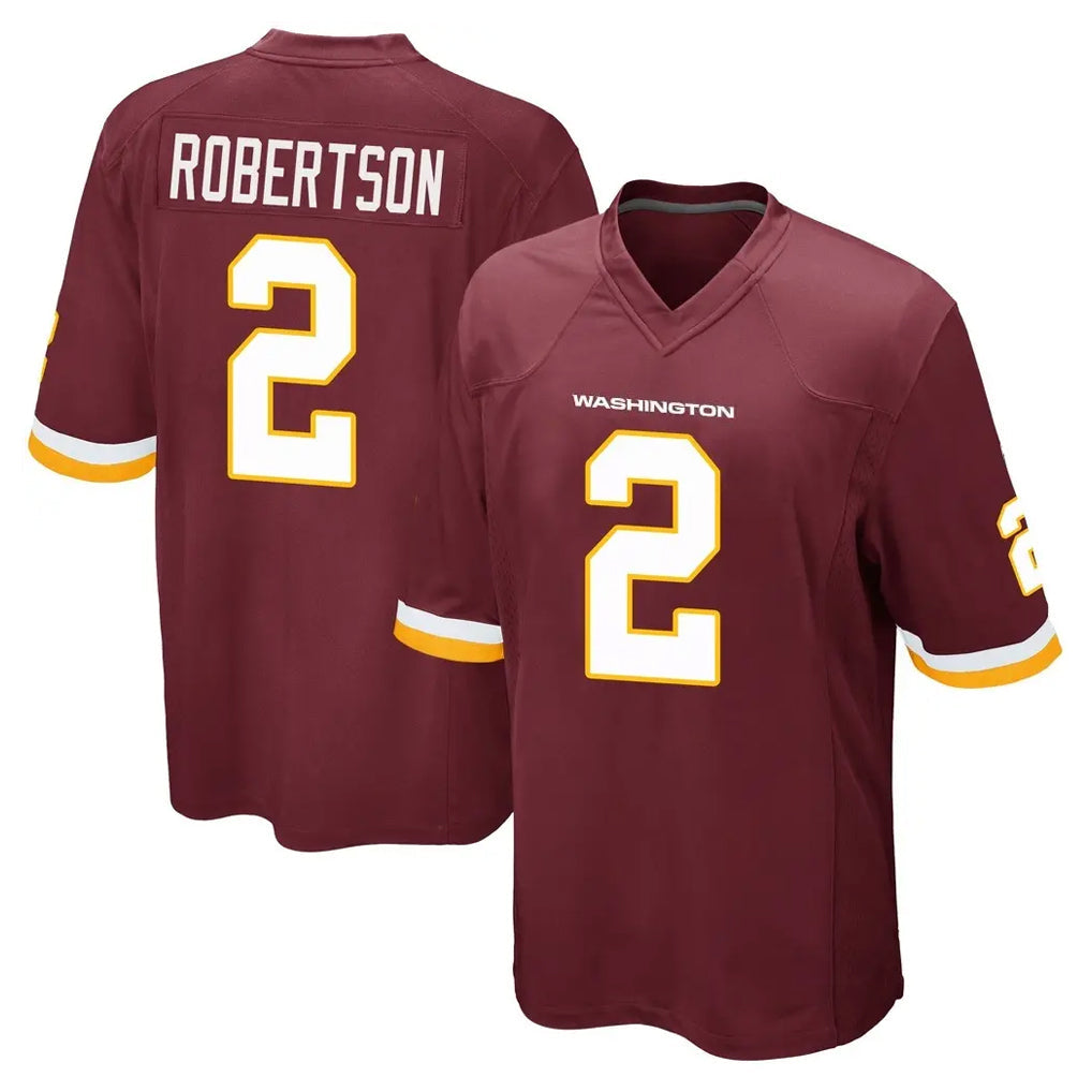 Jdoa W.Commanders #2 Amik Robertson Player Burgundy Team Color Home Game Stitched Jerseys