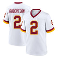 Jdoa W.Commanders #2 Amik Robertson Player White Home Game Stitched Jerseys