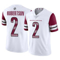 Jdoa W.Commanders #2 Amik Robertson Player White Limited Vapor Home Game Stitched Jerseys