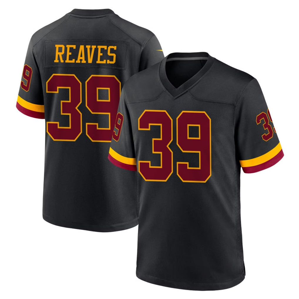 Jdoa W.Commanders #39 Jeremy Reaves Player Black Limited Home Game Stitched Jerseys