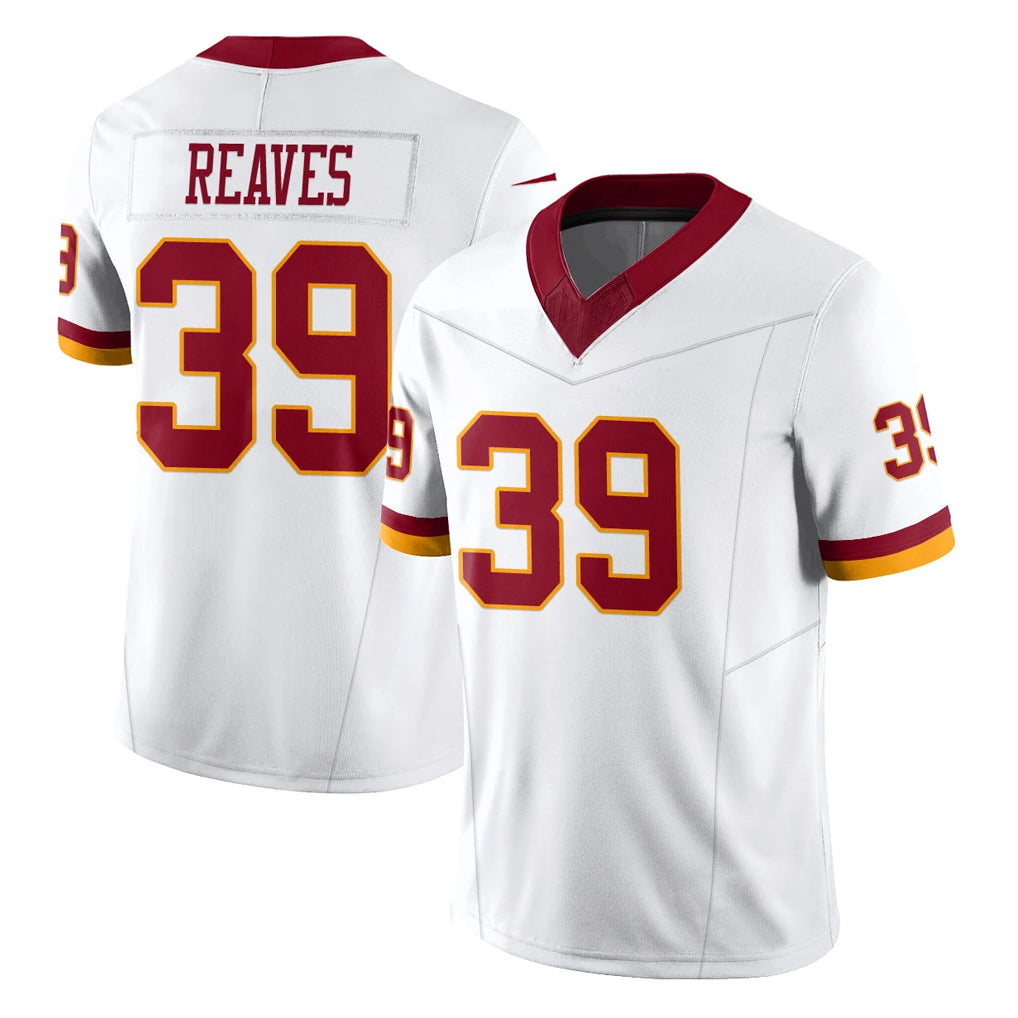 Jdoa W.Commanders #39 Jeremy Reaves Player White Limited Vapor F.U.S.E. Home Game Stitched Jerseys