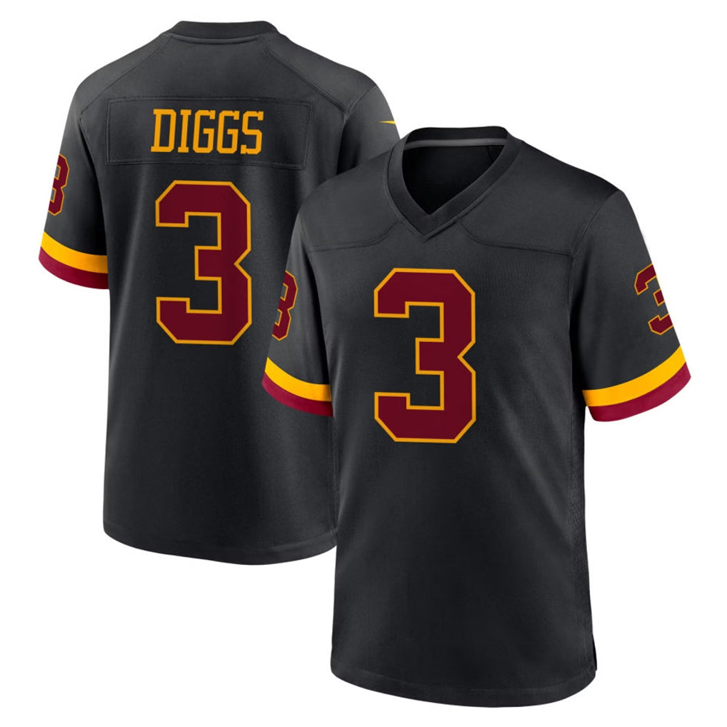 Jdoa W.Commanders #3 Stefon Diggs Player Black Limited Home Game Stitched Jerseys