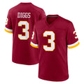 Jdoa W.Commanders #3 Stefon Diggs Player Burgundy Game Home Stitched Jerseys
