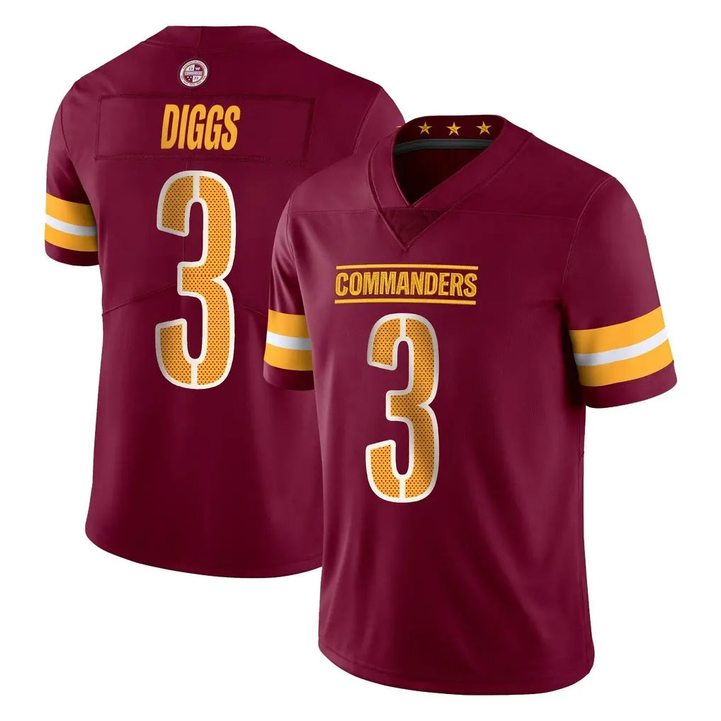 Jdoa W.Commanders #3 Stefon Diggs Player Burgundy Limited Vapor Home Game Stitched Jerseys