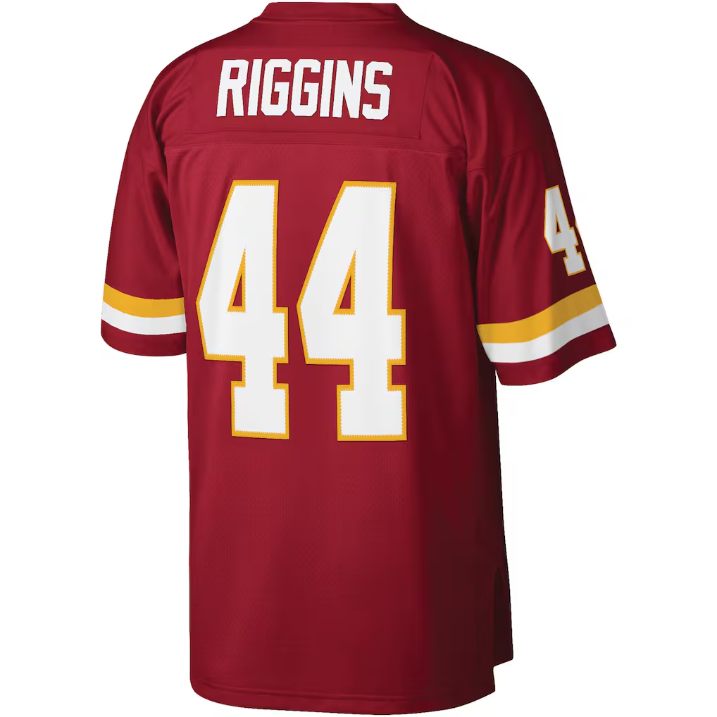 Jdoa W.Commanders #44 John Riggins Mitchell & Ness Burgundy Legacy Stitched Puhic Replica Jersey