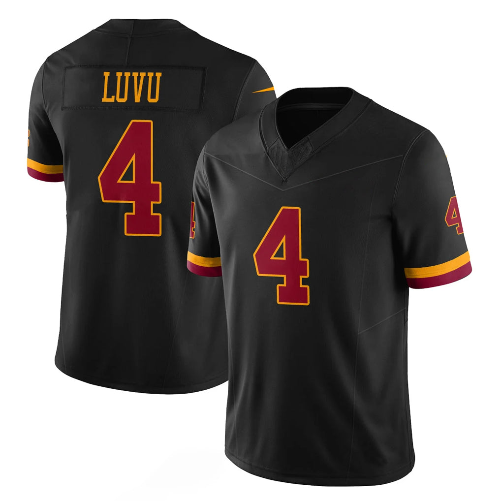 Jdoa W.Commanders #4 Frankie Luvu Player Black Limited Vapor Home Game Stitched Jerseys