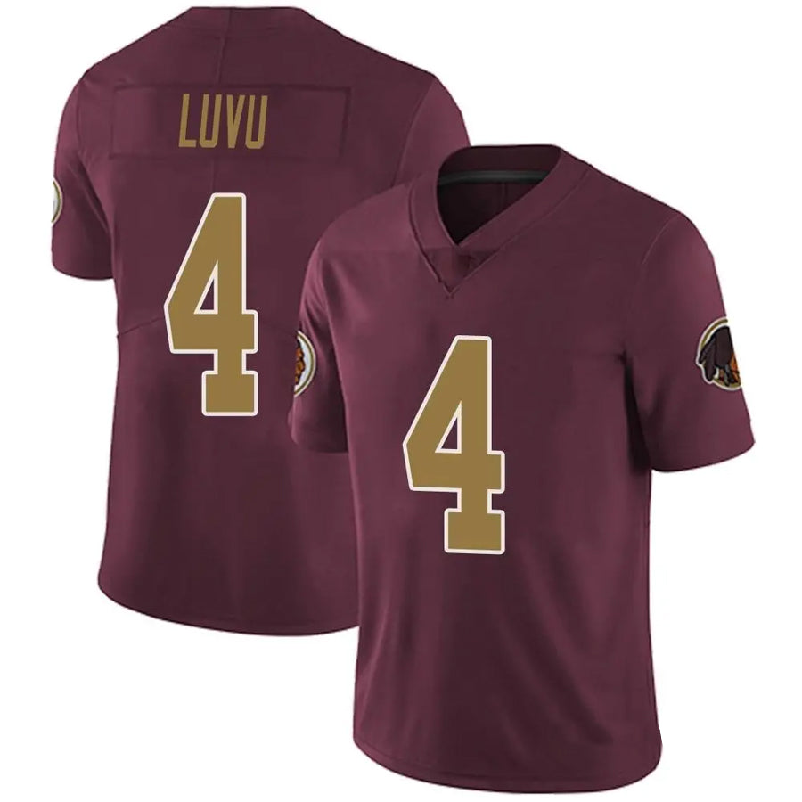 Jdoa W.Commanders #4 Frankie Luvu Player Burgundy Alternate Vapor Untouchable Limited  Stitched Jerseys