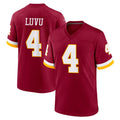 Jdoa W.Commanders #4 Frankie Luvu Player Burgundy Game Home Stitched Jerseys