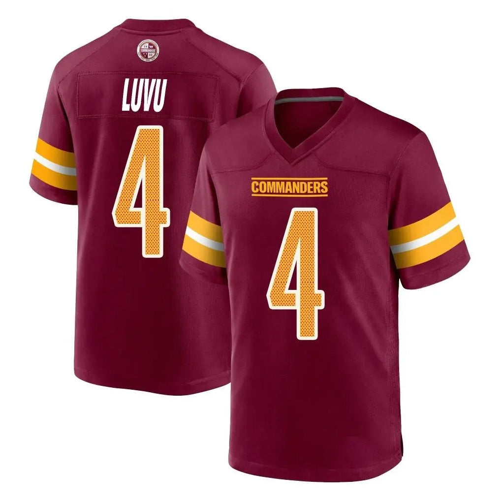 Jdoa W.Commanders #4 Frankie Luvu Player Burgundy Home Game Stitched Jerseys