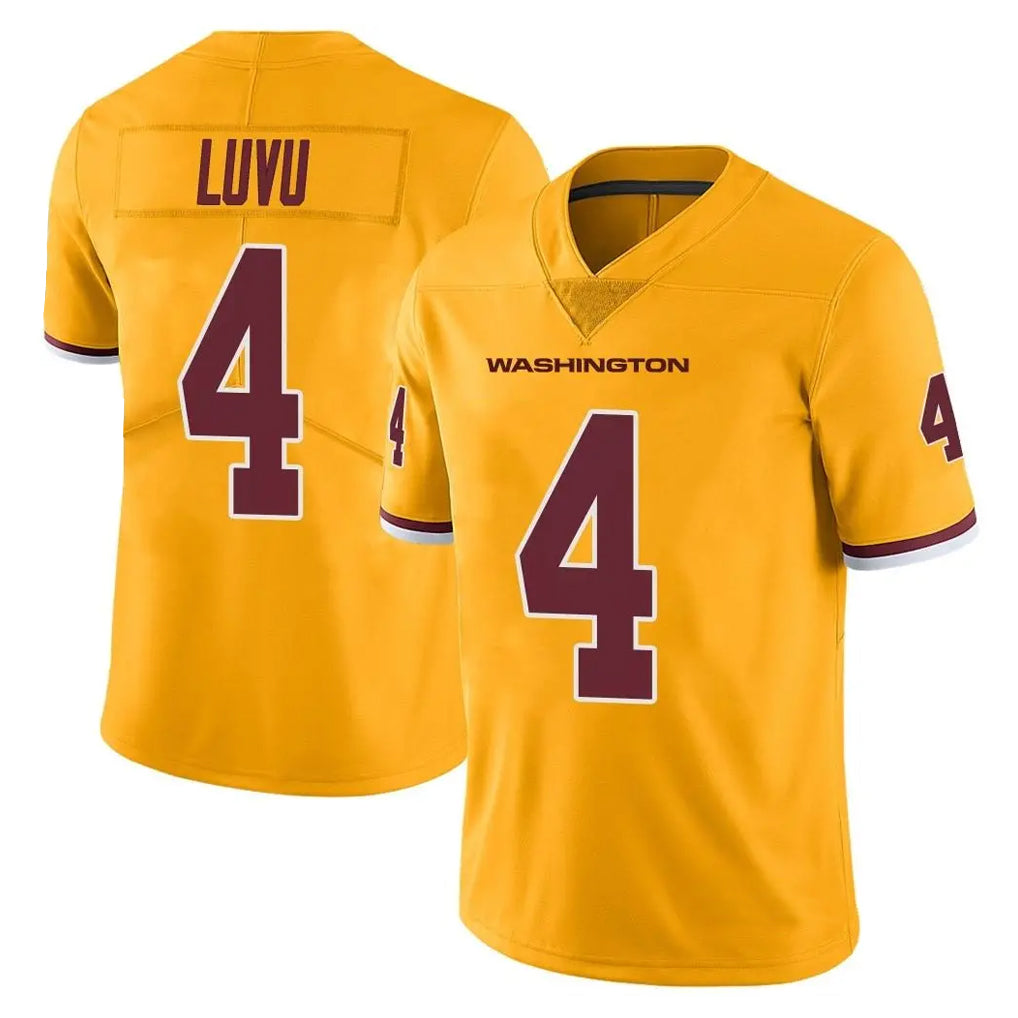 Jdoa W.Commanders #4 Frankie Luvu Player Gold Vapor Limited Stitched Jerseys