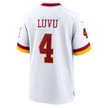 Jdoa W.Commanders #4 Frankie Luvu Player White Game Football Jerseys