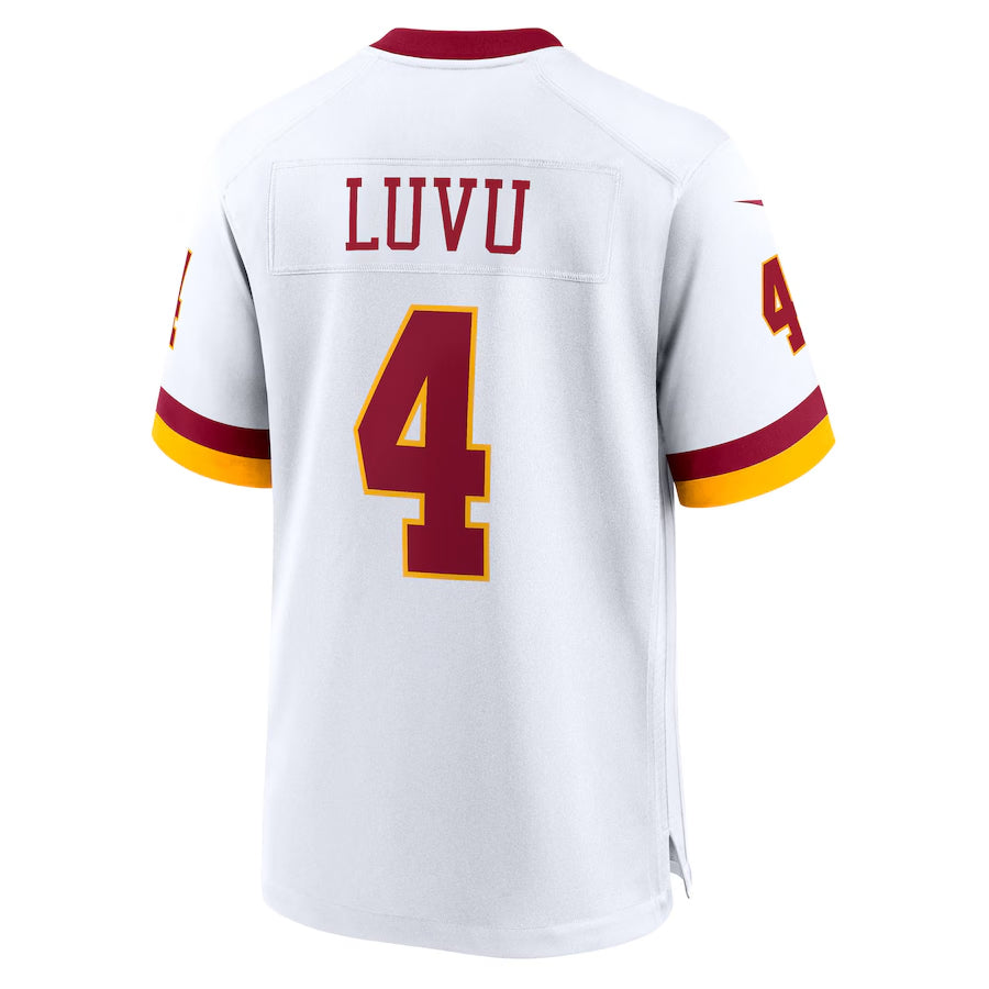 Jdoa W.Commanders #4 Frankie Luvu Player White Game Football Jerseys