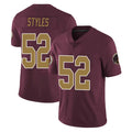 Jdoa W.Commanders #52 Sonny Styles Player Burgundy Alternate Vapor Untouchable Home Game Stitched Jerseys