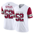 Jdoa W.Commanders #52 Sonny Styles Player White Vapor F.U.S.E. Limited Home Game Stitched Jerseys