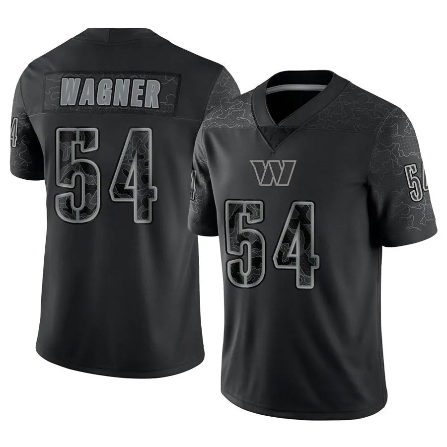 Jdoa W.Commanders #54 Bobby Wagner Player Black RFLCTV Limited Stitched Jerseys