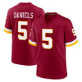 Jdoa W.Commanders #5 Jayden Daniels Player Burgundy Game Home Stitched Jerseys