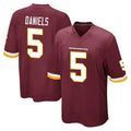 Jdoa W.Commanders #5 Jayden Daniels Player Burgundy Team Color Home Game Stitched Jerseys